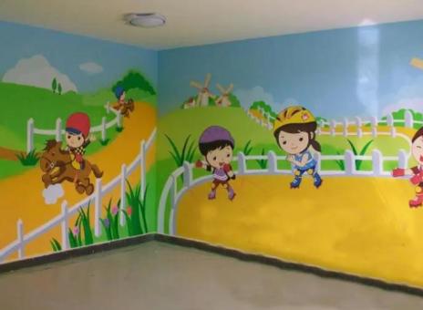广昌幼儿园墙体彩绘制作流程及注意事项